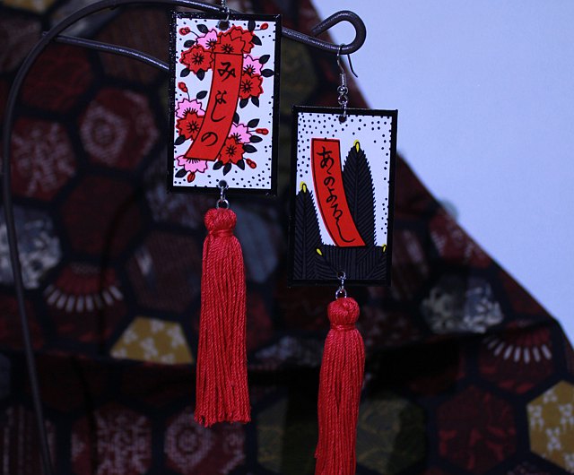 The beauty of flowers, the inspiration for Hanafuda earrings插图