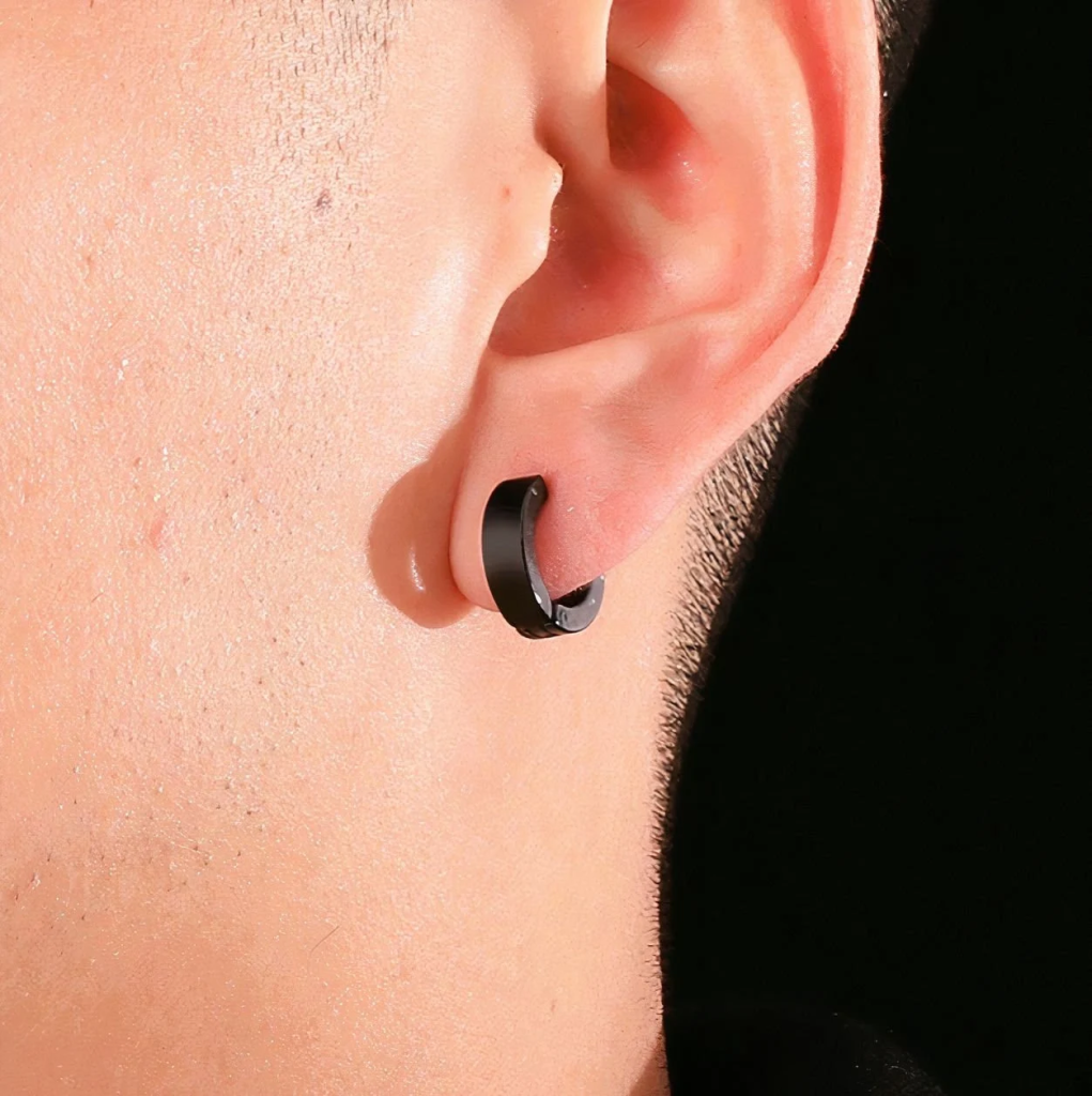 Hoop Earrings for Men with Sensitive Ears插图
