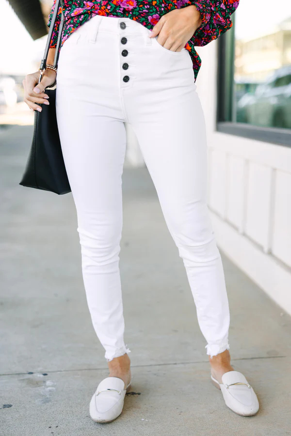 kancan white jeans