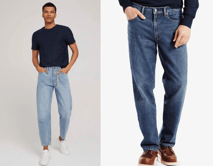 how should jeans fit men