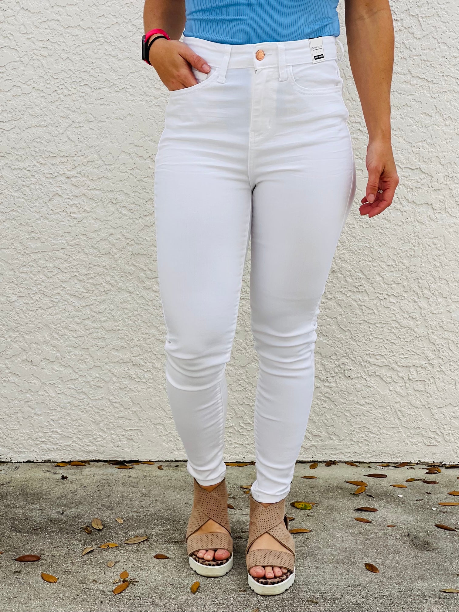 judy blue white jeans