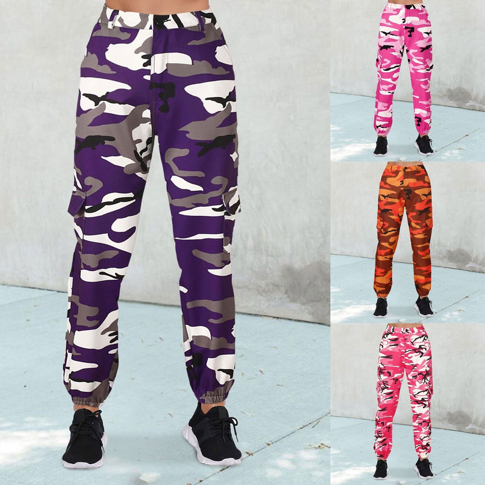 women's camo cargo pants