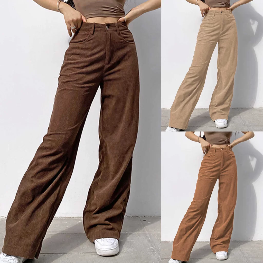 Women's corduroy pants outfit