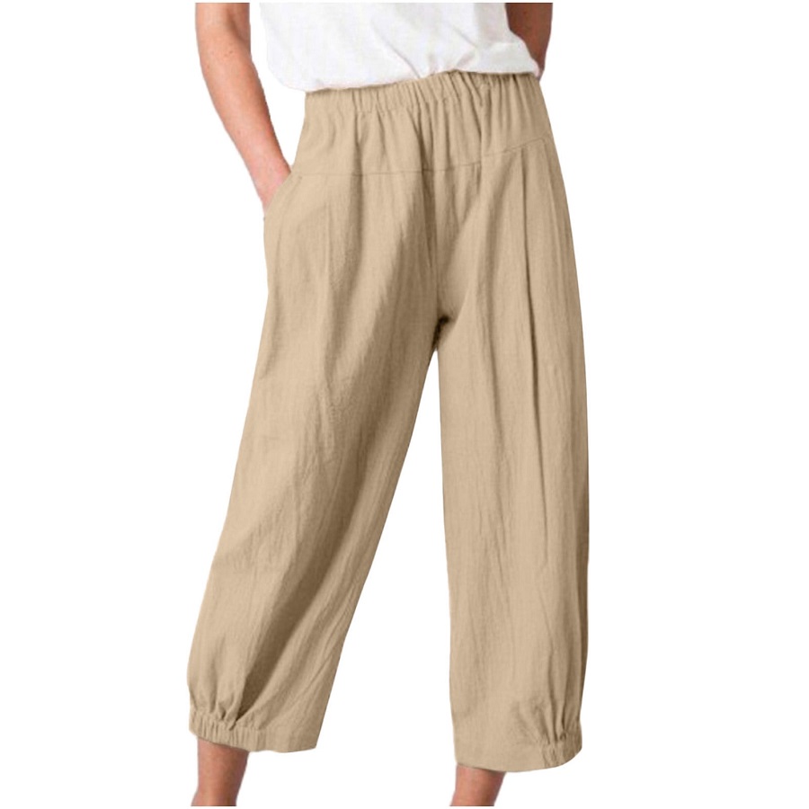 elastic waist capris