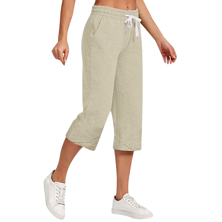 elastic waist capris