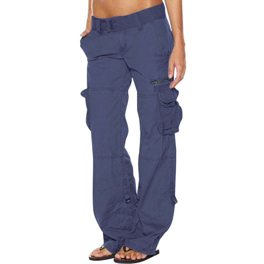 Fitted cargo pants women's