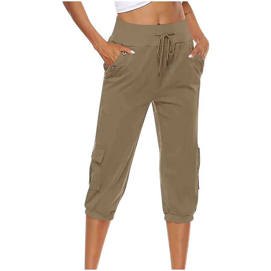 womens khaki capris