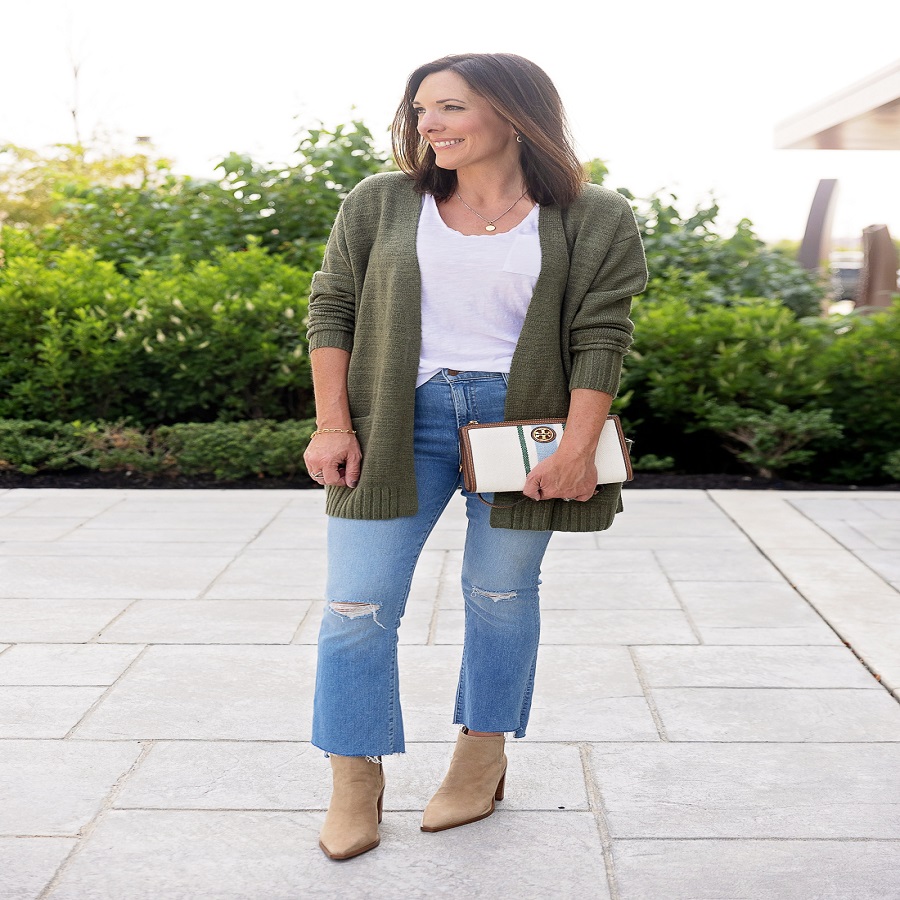 cropped pants with boots