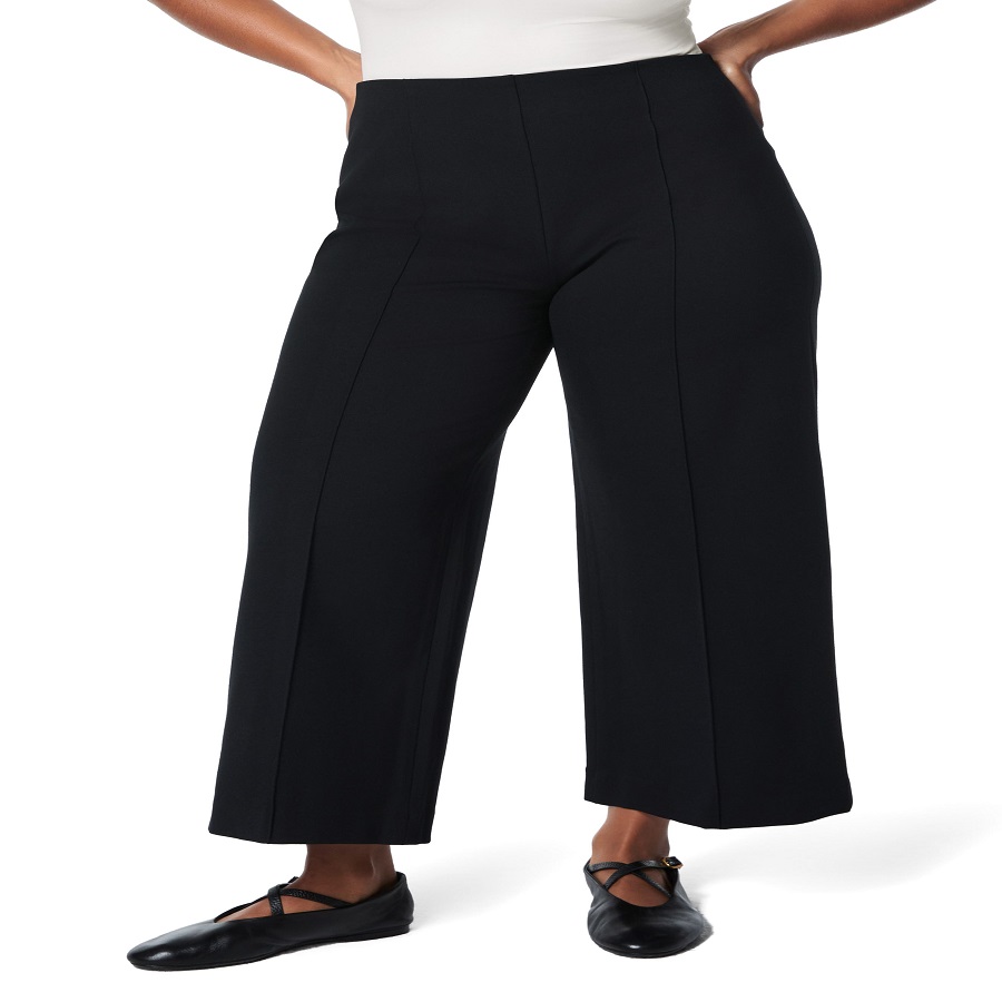 Cropped Wide Leg Pants