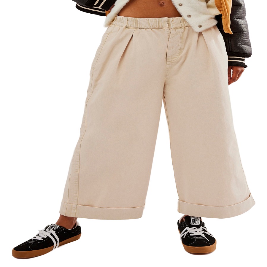 Cropped Wide Leg Pants