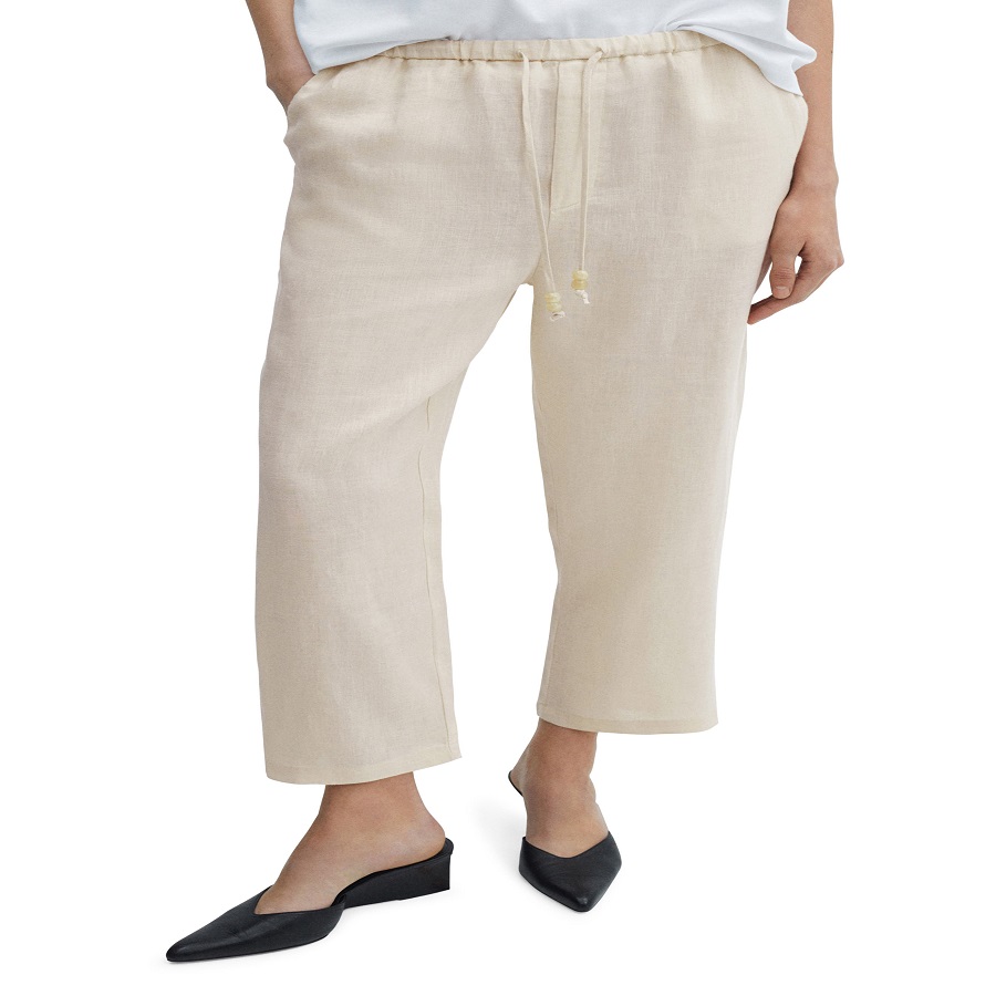 Cropped Linen Pants